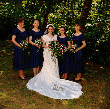 Bride and Bridesmaids