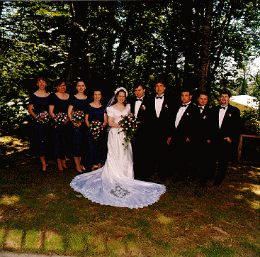 Entire wedding party