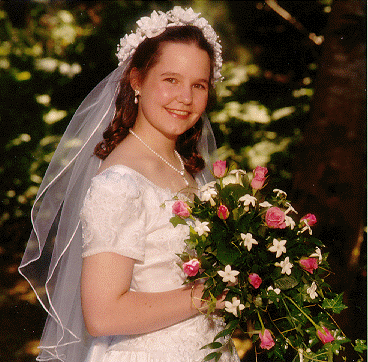 Close-up of bride